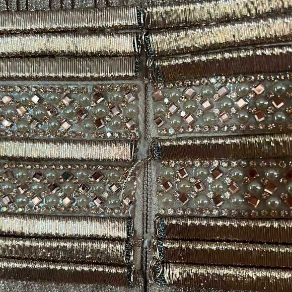 Mac Duggal Metallic 30750 Pleated A-Line Midi Cocktail Dress - Picture 17 of 17